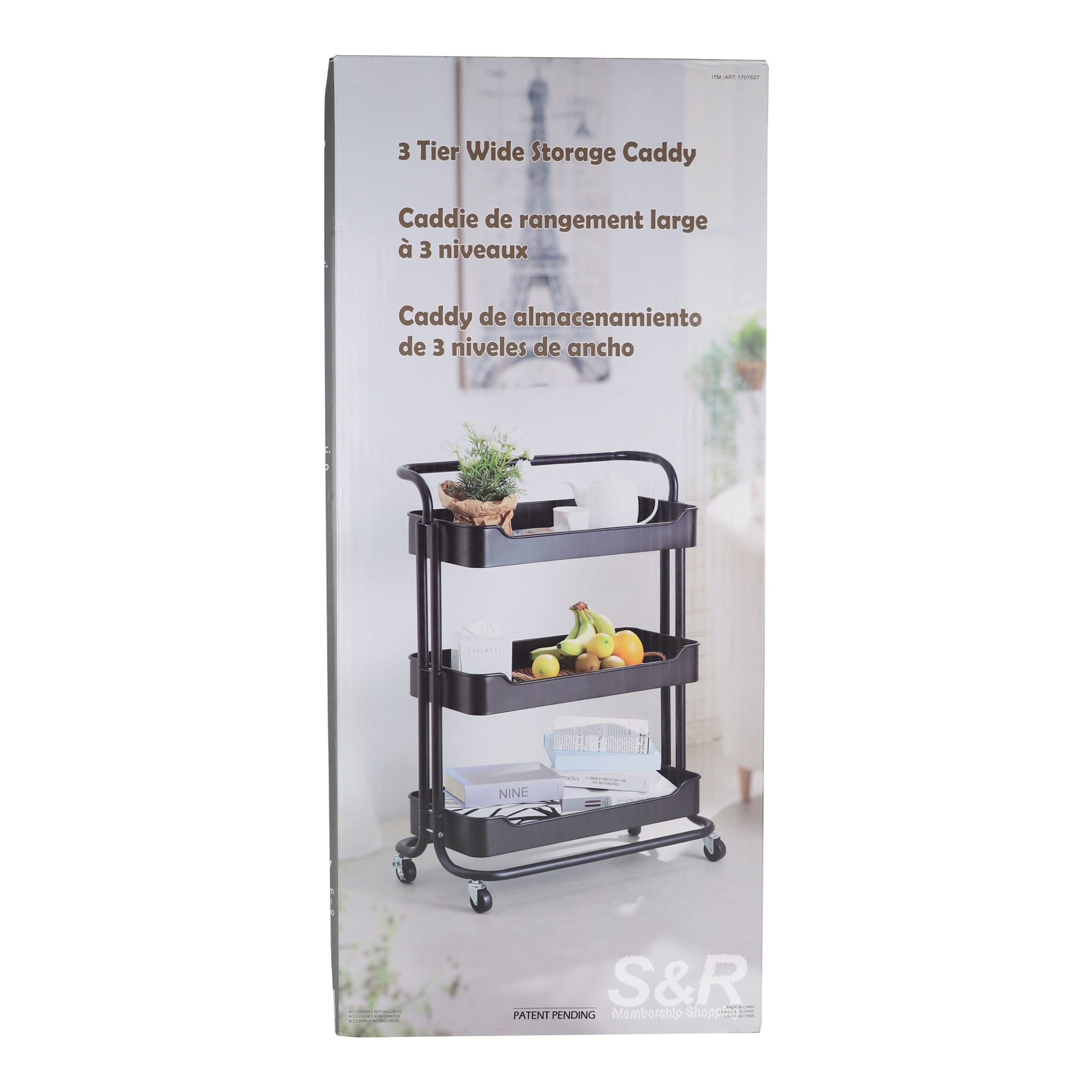 Edifice 3 Tier Wide Storage Caddy